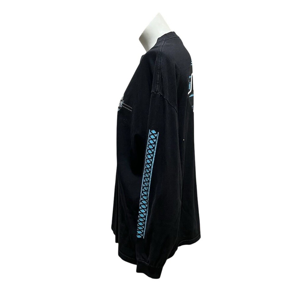 Santa Cruz Long Sleeve Graphic T-Shirt Men's XL Black Blue Wave Dot Logo - Picture 4 of 10